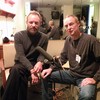 John Schaefer with Sting at Rockefeller Center in 2009